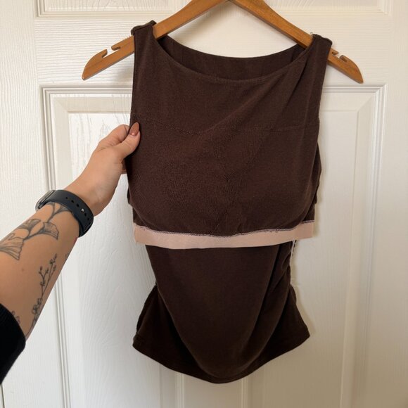 OGL Move - Boat Neck Brami Tank Top (S, Brown) - Picture 9 of 10